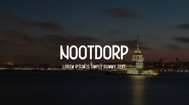 Nootdorp Font