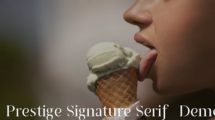 Prestige Signature Serif  Demo Font