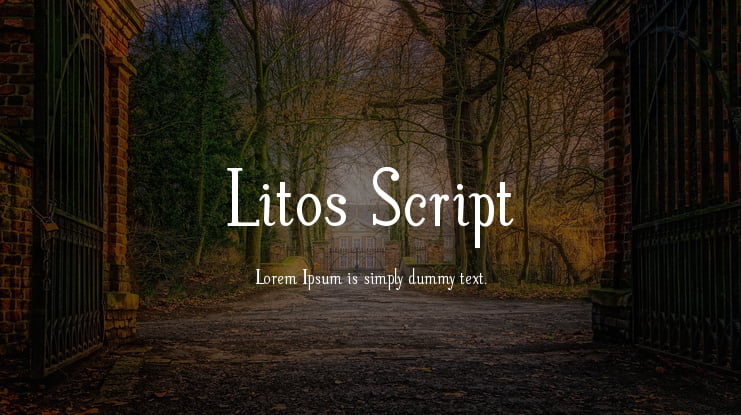 Litos Script Font Family