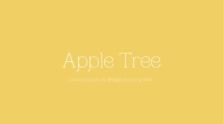 Apple Tree Font Family