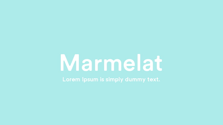 Marmelat Font Family