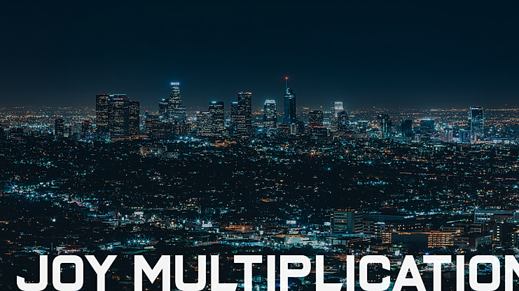 Joy Multiplication Font