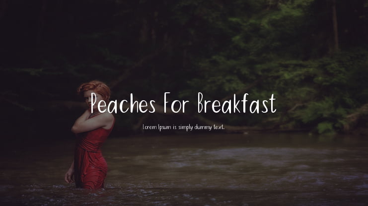 Peaches For Breakfast Font