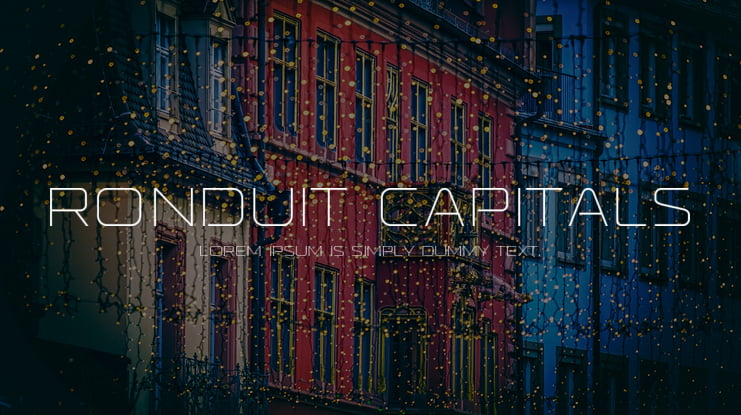 Ronduit Capitals Font