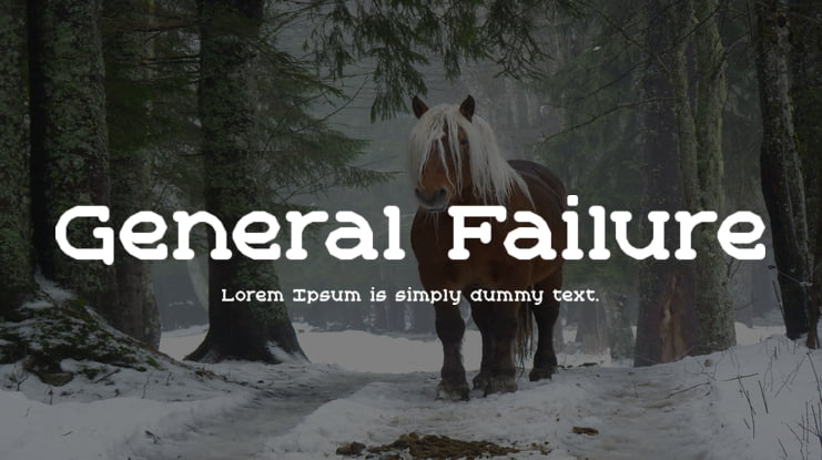General Failure Font