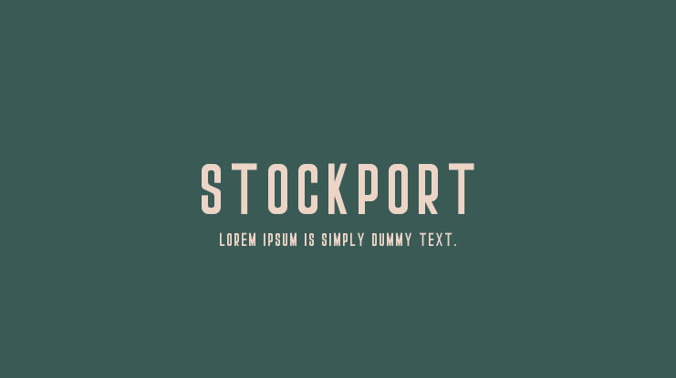 Stockport Font