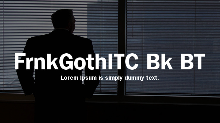 FrnkGothITC Bk BT Font Family