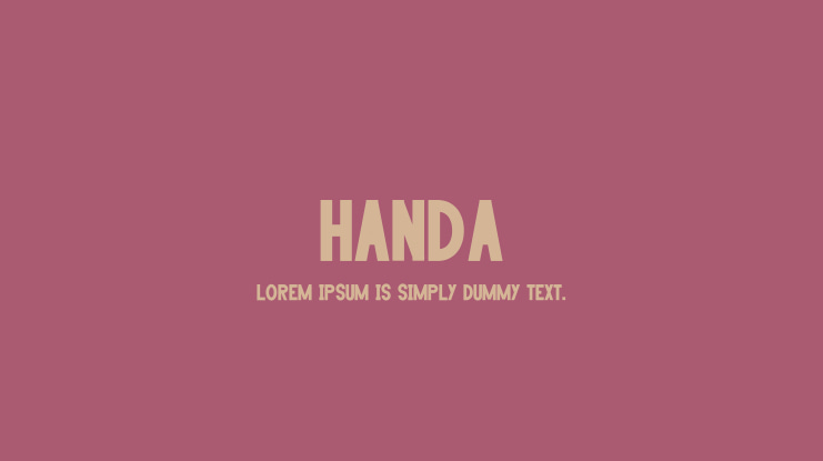 HANDA Font