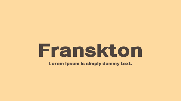 Franskton Font Family
