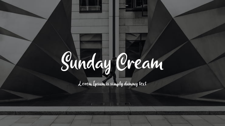 Sunday Cream Font