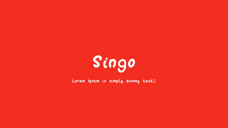 Singo Font