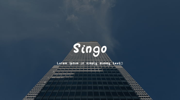 Singo Font
