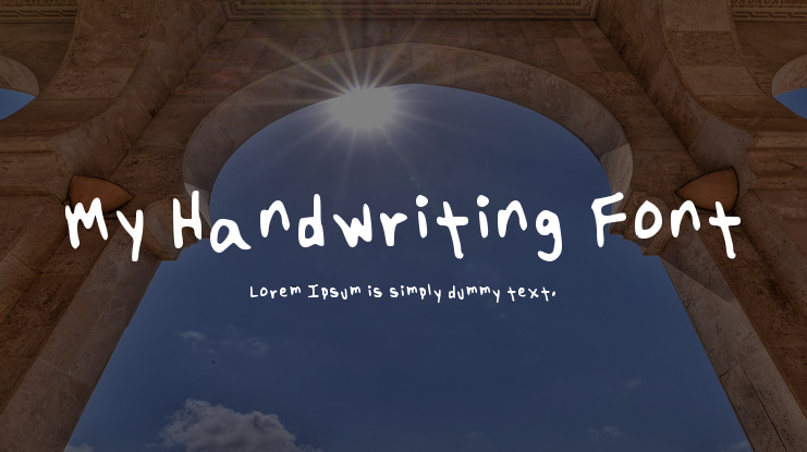 My Handwriting Font