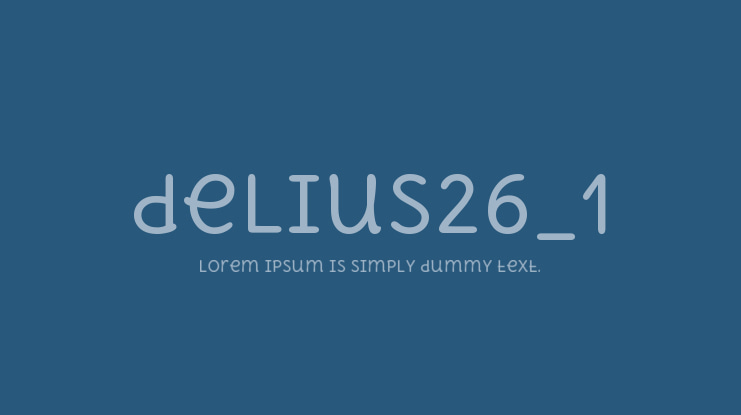 delius26_1 Font