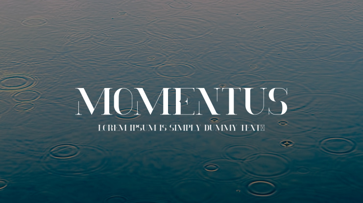 Momentus Font