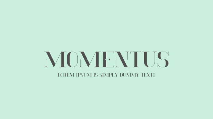 Momentus Font