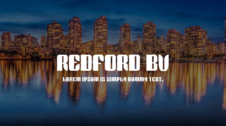 Redford BV Font