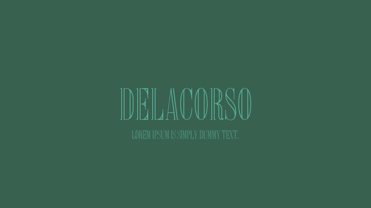 Delacorso Font