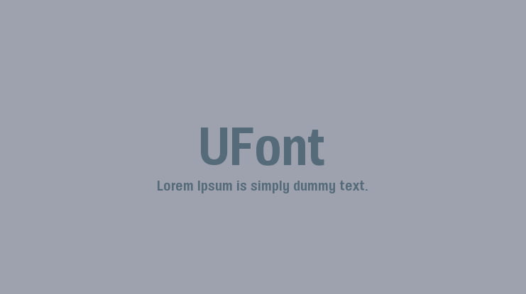 UFont Font