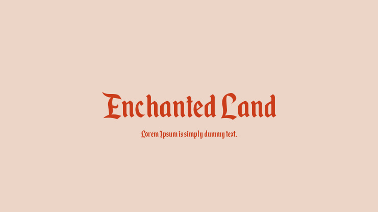 Enchanted Land Font