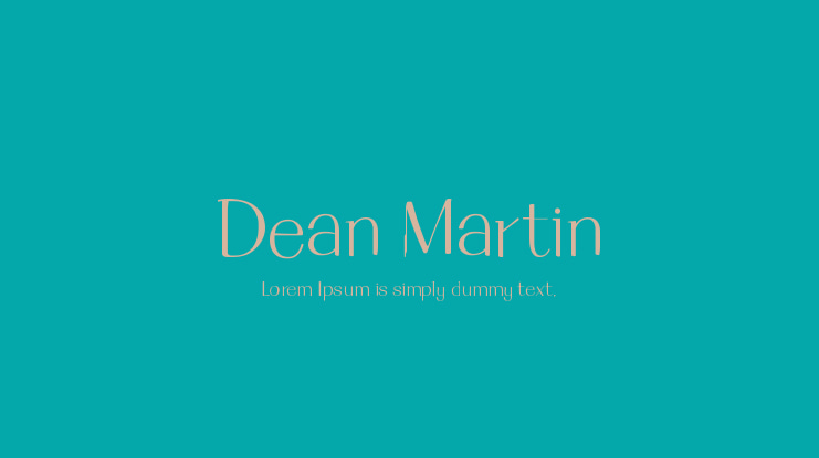 Dean Martin Font Family