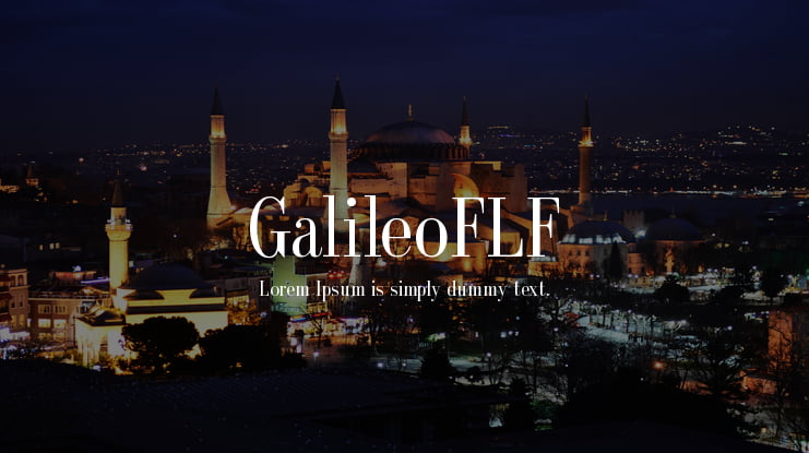 GalileoFLF Font Family