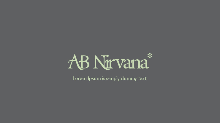 AB Nirvana* Font