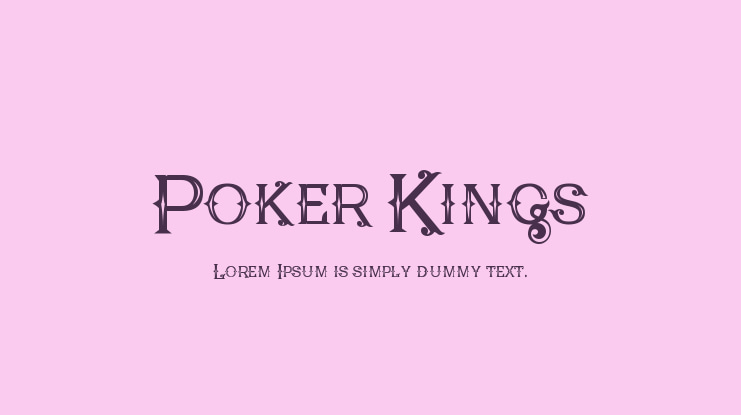 Poker Kings Font