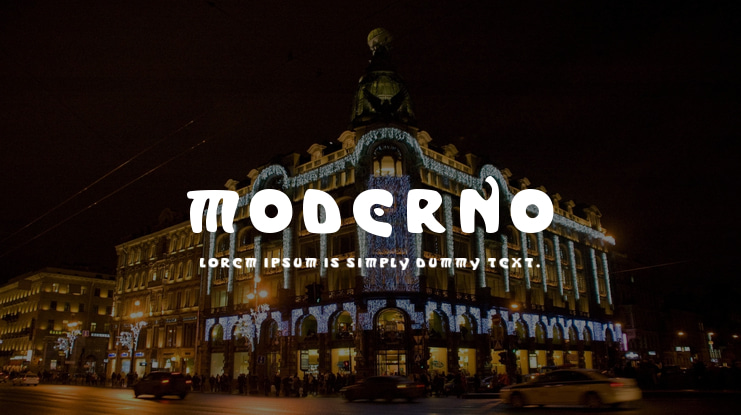 Moderno Font Family