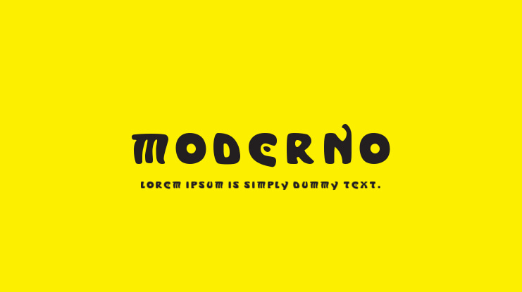 Moderno Font Family