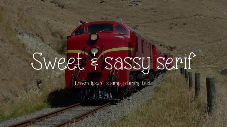 Sweet & sassy serif Font