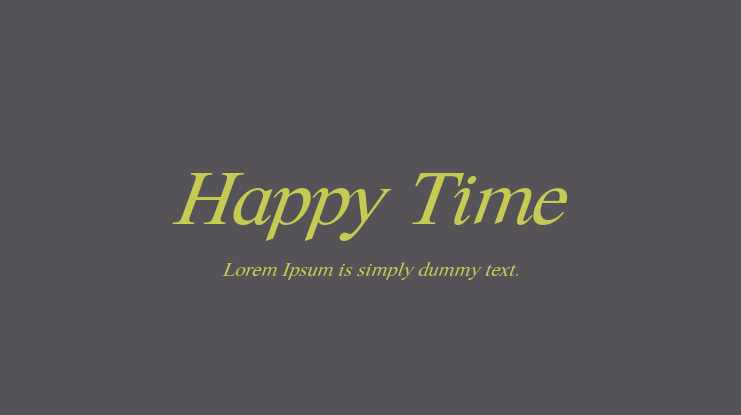 Happy Time Font Family