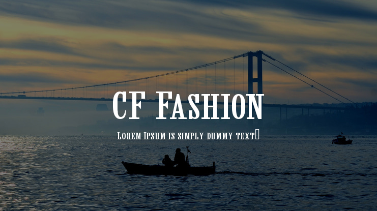 CF Fashion Font