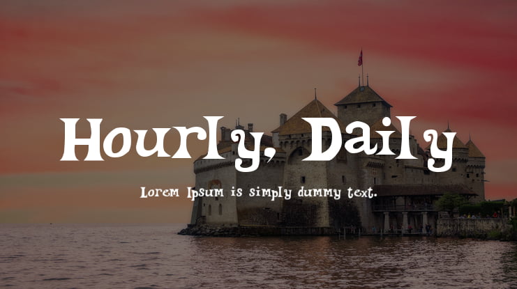 Hourly, Daily Font