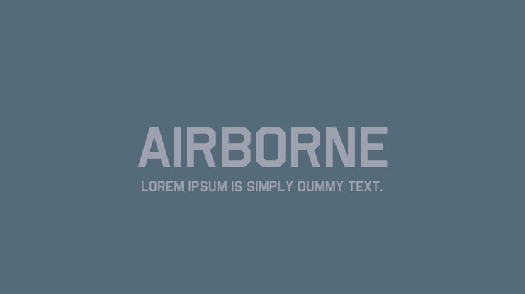 Airborne Font Family