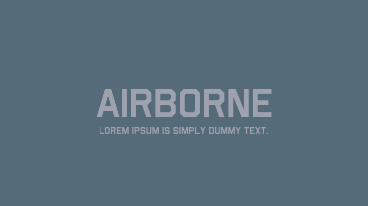 Airborne Font Family