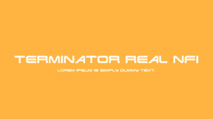 Terminator Real NFI Font
