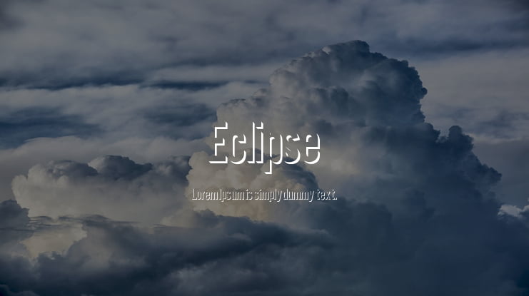 Eclipse Font