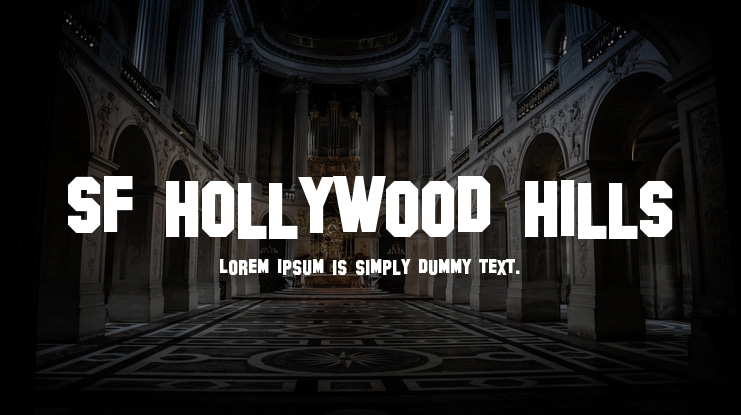 SF Hollywood Hills Font Family