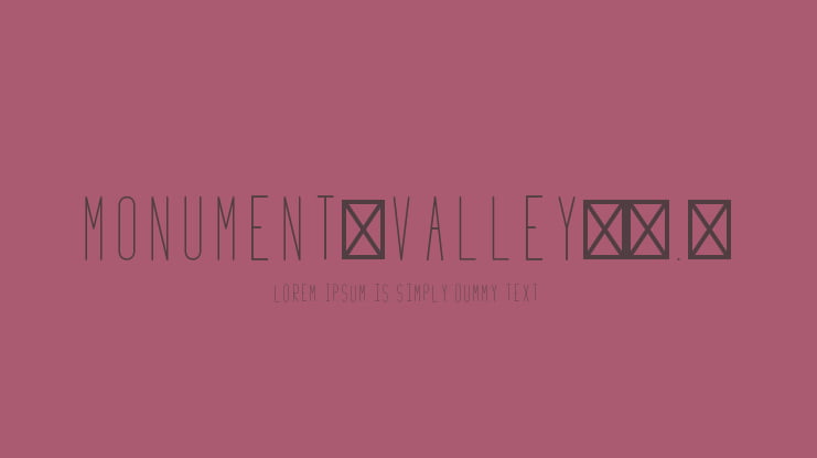 Monument_Valley_1.2 Font