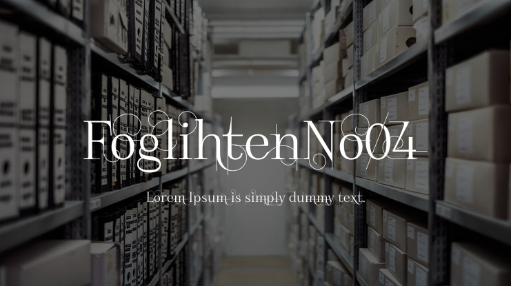 FoglihtenNo04 Font