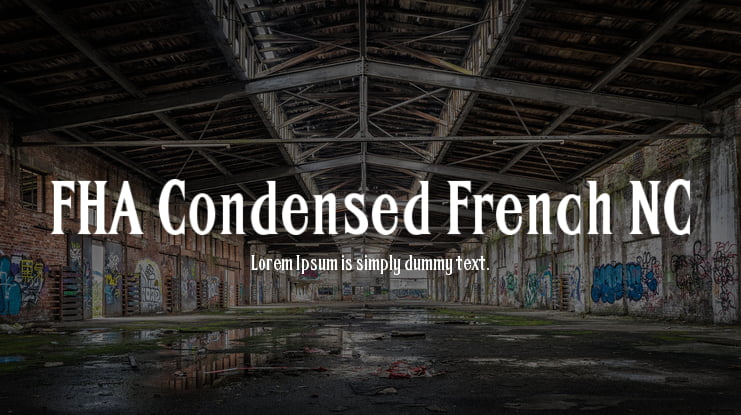 FHA Condensed French NC Font Family