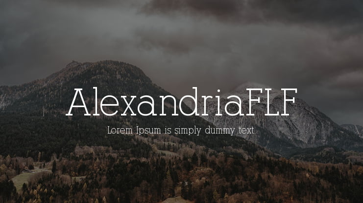 AlexandriaFLF Font Family