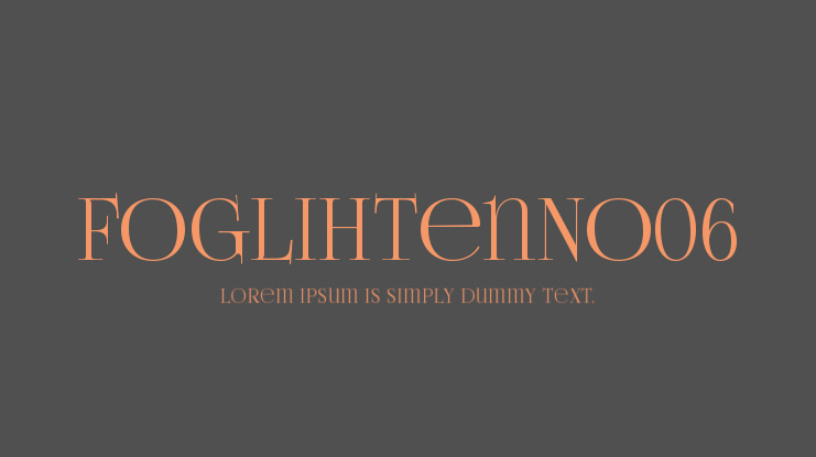 FoglihtenNo06 Font