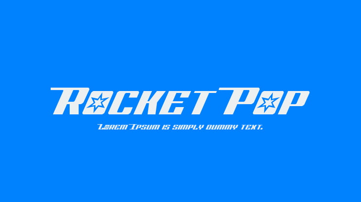 Rocket Pop Font Family