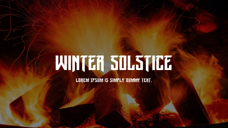 Winter Solstice Font Family