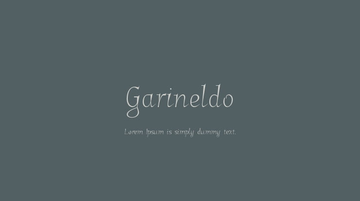 Garineldo Font Family