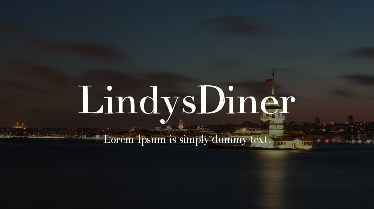 LindysDiner Font