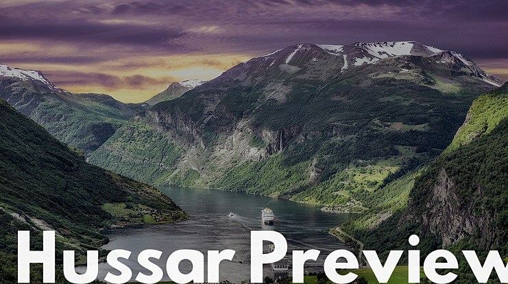 Hussar Preview Font Family
