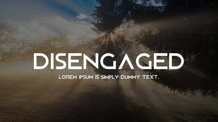 Disengaged Font